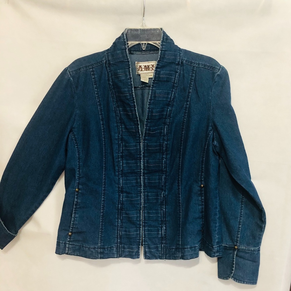 Vintage Women's Blujean Jacket Long Sleeves - Picture 2 of 14